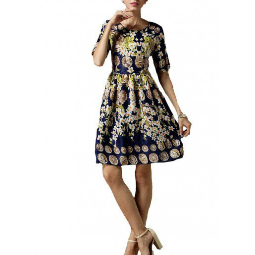 floralcoins printdress